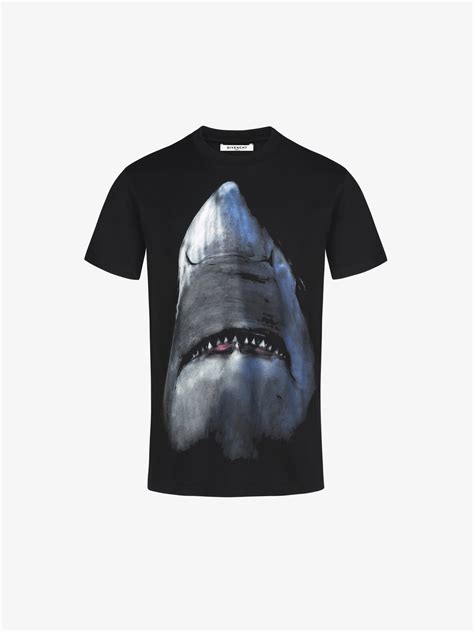 tee shirt givenchy shark|Givenchy distressed logo t shirt.